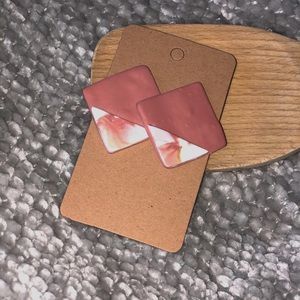 Homemade clay earrings